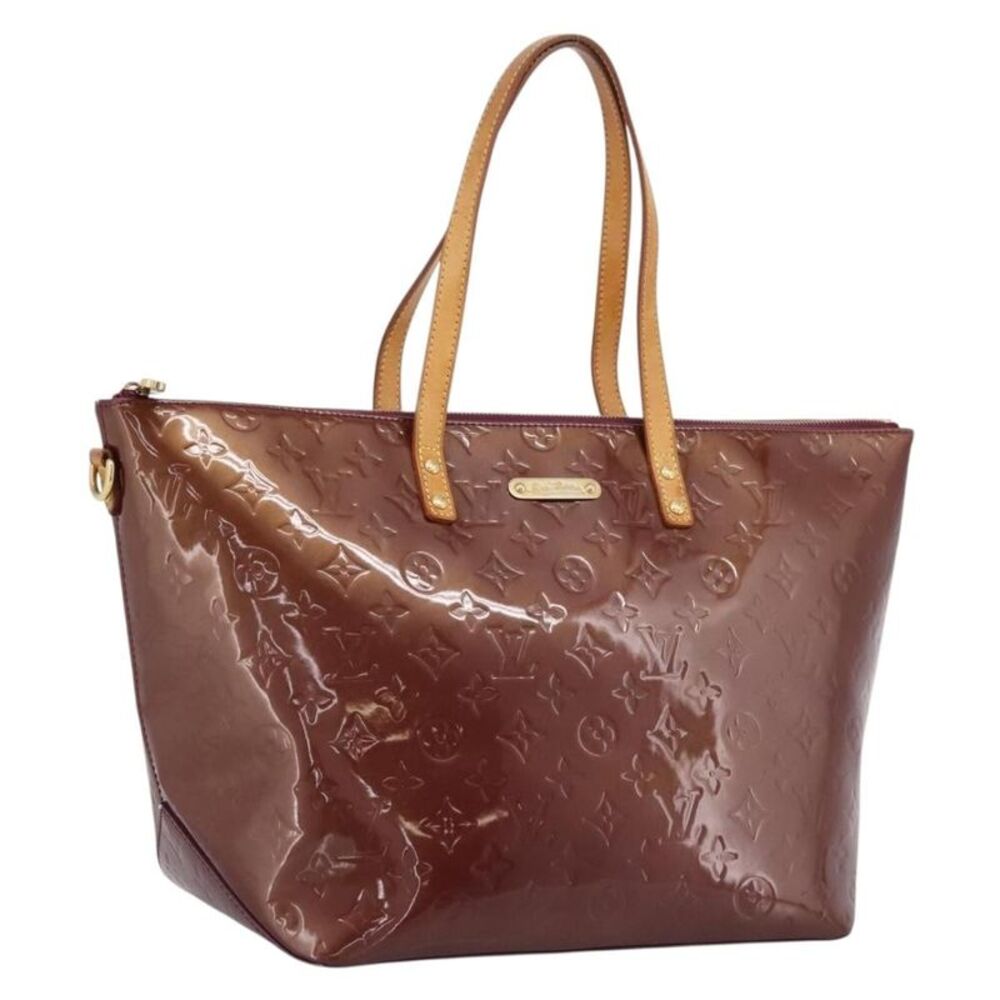 Louis Vuitton Bellevue Monogram Vernis Purple Patent_Leather Handbag